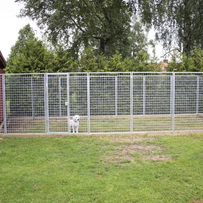 Kellfri hundgård Small i varmgalvaniserat stål